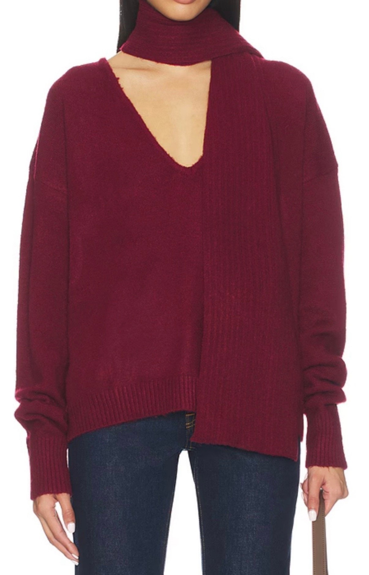 Sweater with scarf 
winter outfit 

#LTKdayinmylife #LTKValentine #LTKSeasonal