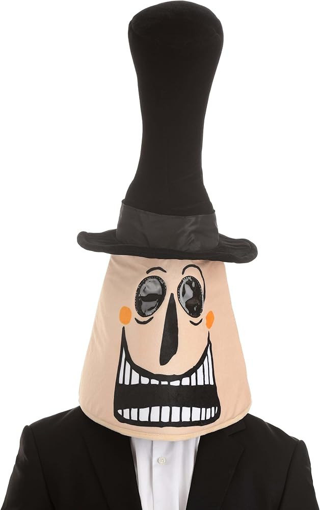 Disney Nightmare Before Christmas Mayor Reversible Mask - Full-Head Velour Foam Mask | Amazon (US)