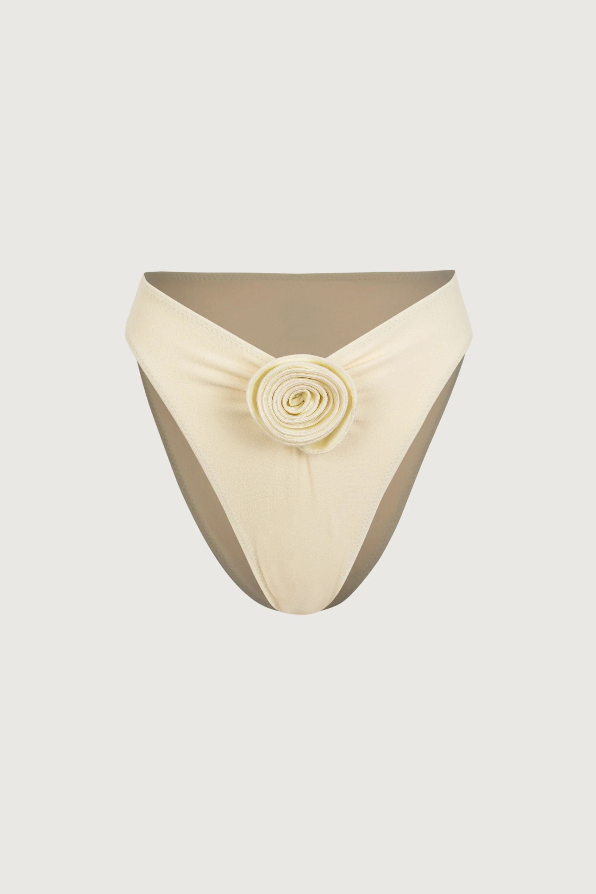 Rosette High Rise Bottom (Faux Suede Cream/Cream) | SAME