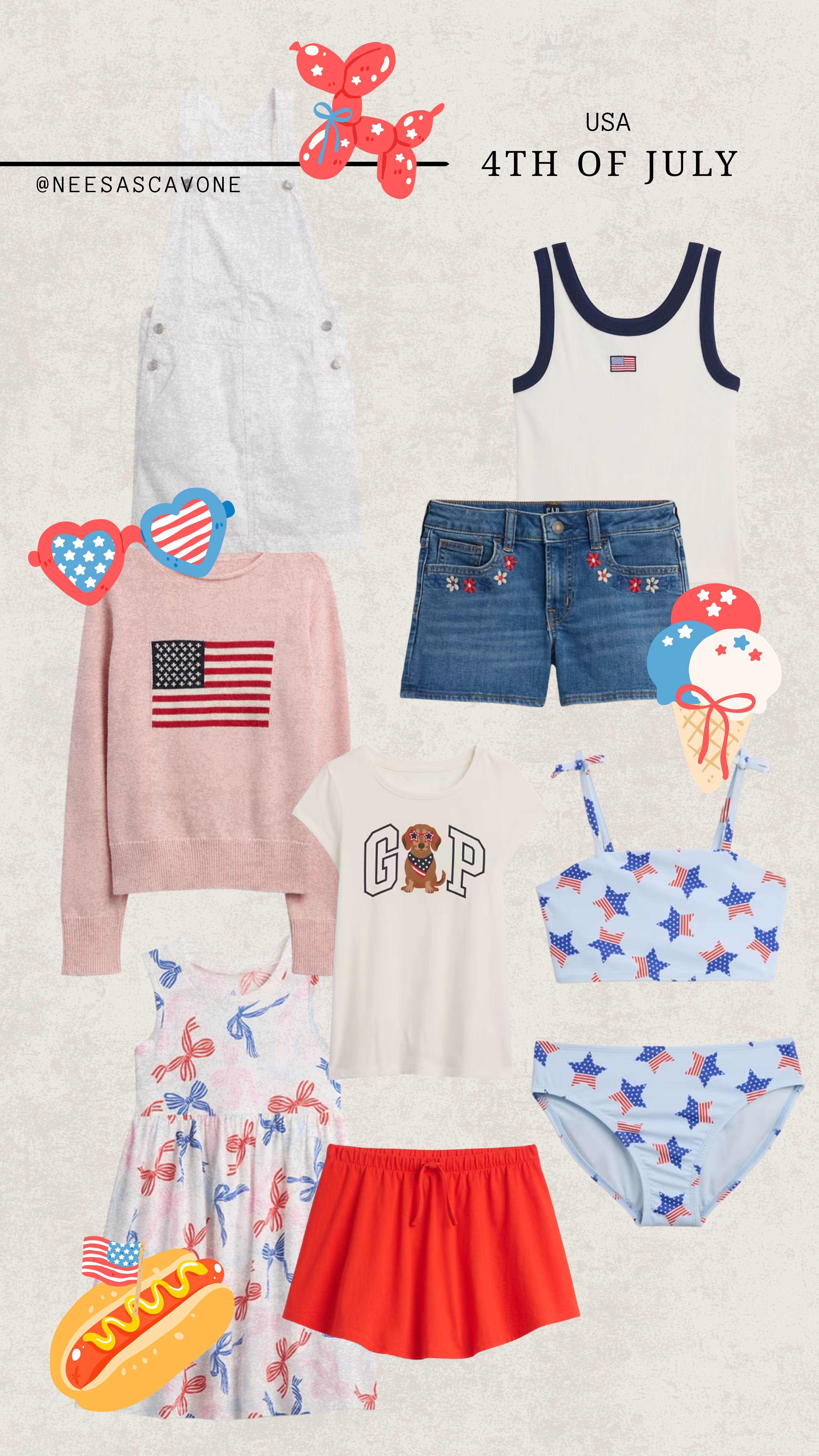 4th of July outfits for the girls 🇺🇸❤️💙
Tell me why kids holiday outfits are always THIS cute 😭

From little flag sweaters to the sweetest dresses + swimsuits — these are perfect for BBQs, beach days, fireworks, and all the summer memories ✨
Mix of comfy + festive so they can actually play and still look adorable

Already grabbed a few because I know these will sell out fast 👏🏼
Everything linked here for easy shopping 🤍

#4thofjulyoutfits #fourthofjuly #patrioticstyle #kidsoutfits #toddlerstyle #momfinds #summeroutfits #kidsfashion #redwhiteandblue #momlife #ltkfamily #ltkstyle #outfitinspo #kidsclothing #affordablefashion #holidayoutfits #momapproved #shopwithme #summerstyle #kidsstyle #targetstyle #gapkids #amazonfinds 

 #LTKFestival #LTKSeasonal #LTKKids