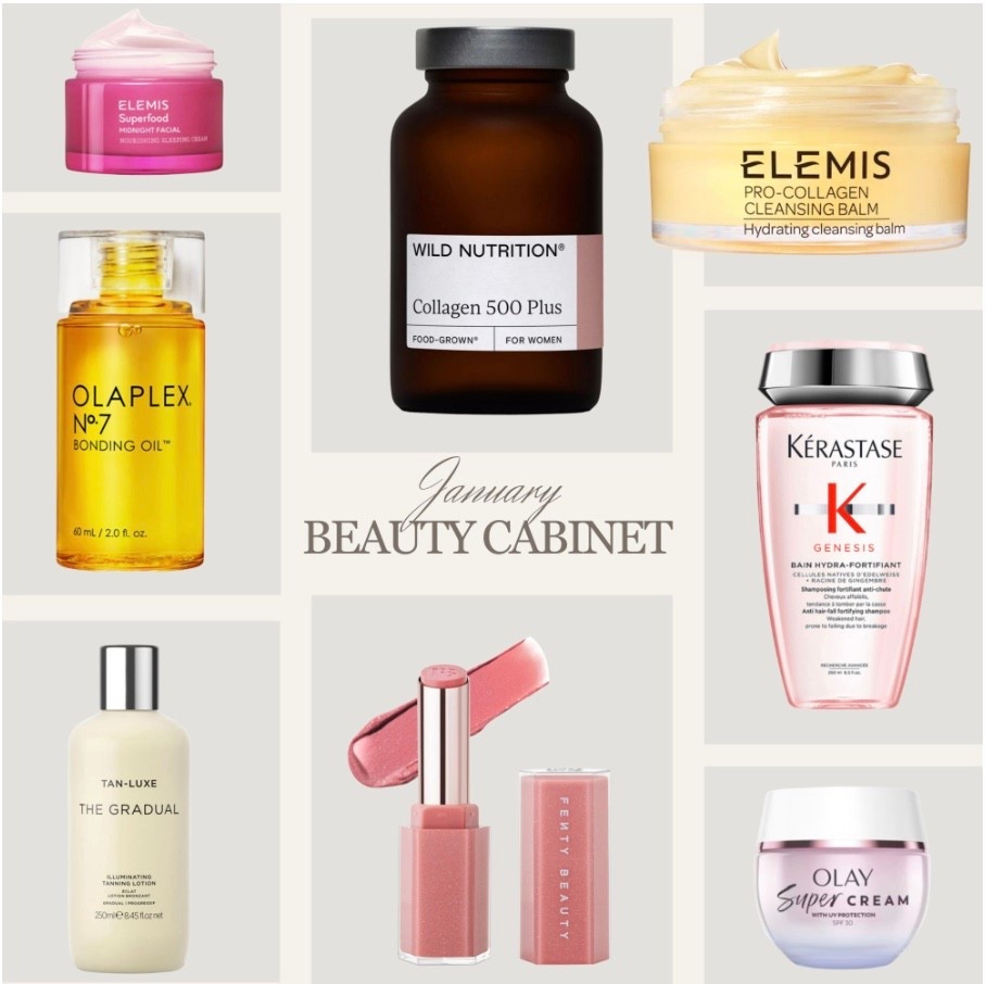 My beauty and haircare favourites for January 🤍 Beauty cabinet refresh, skincare, haircare, glass skin, dewy skin. Health and wellness favourites. 

#LTKwinter #LTKstyletip #LTKbeauty