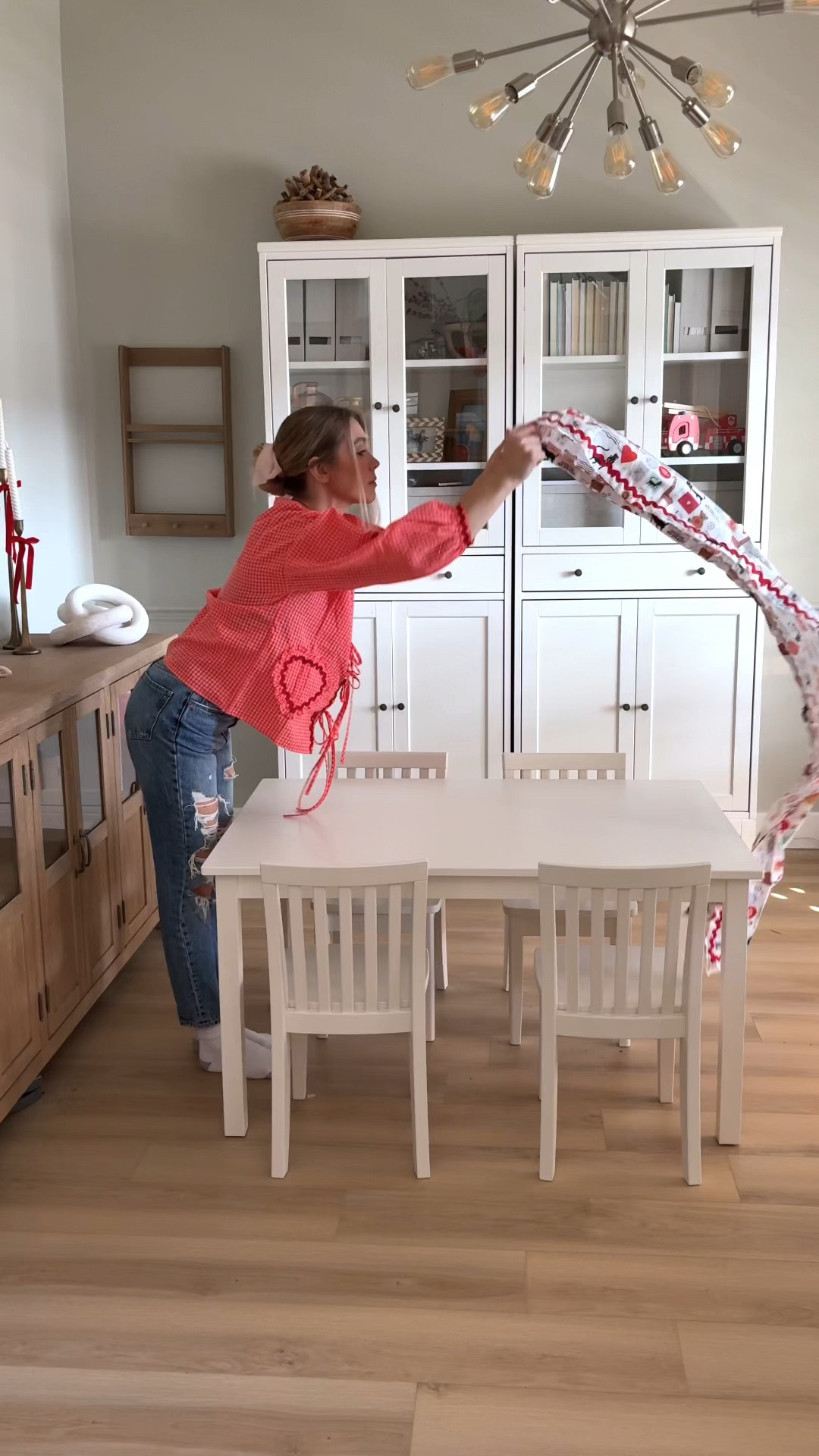 Setting up one of my favorite seasonal breakfasts of the year for the boys! 💕 I love all of the personalized pieces from @potterybarnkids The heirloom love mailboxes with their names on them, the personalized SOFTEST teddy bears, and the most adorable garlands and table settings, I just can't even handle how perfect it all is! Comment SHOP’ & I'll send you everything here! #lovemypbk

#LTKKids #LTKSeasonal #LTKHome
