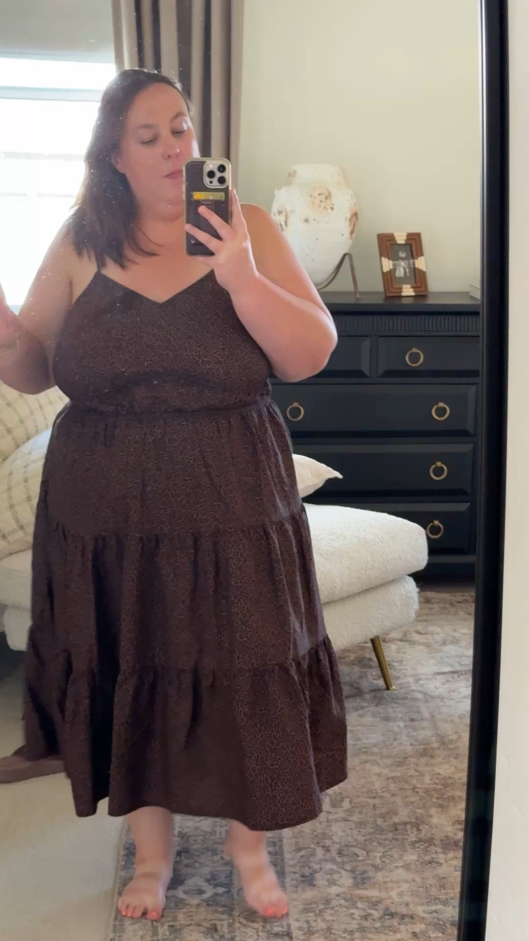 This dress is way too good to be a Walmart find 🤎✨

The fit is flattering, the print feels elevated, and it’s one of those easy throw-on dresses that looks styled with minimal effort. Pair it with sandals, a denim jacket, or boots for summer nights and you’re set. ☀️🤎 

True to Size wearing a XXL 

#WalmartFashion #SummerDress #AffordableStyle #WalmartFinds #LTKStyle

#LTKootd #LTKPlusSize