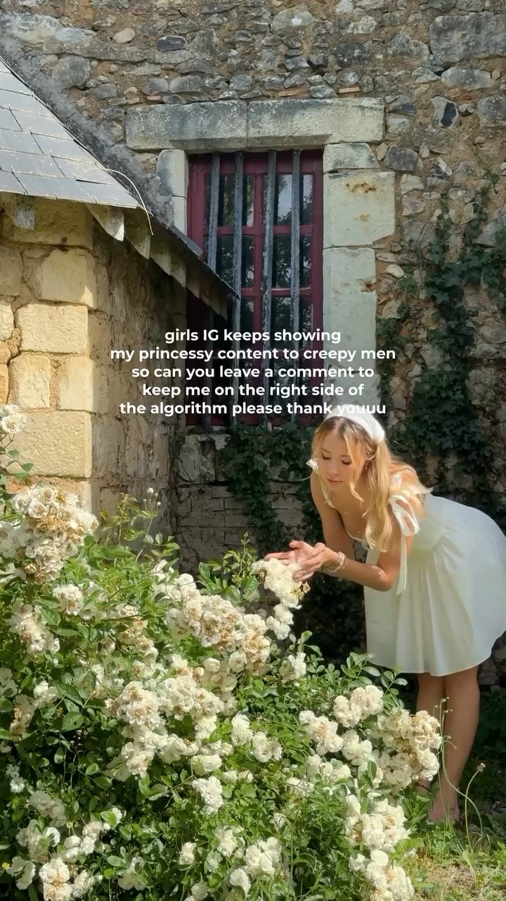 Hoping to find a sweet girly community instead of those married 40 year old men… 😬😬 
I just wanna frolic through fields and swim in mermaid lagoons and drink matchas is that too much to ask for? 🌸🍃✨☁️💗

#cottagecorefashion #frenchcountryside #pinterestaesthetic #princesscore #girlhood