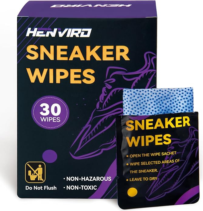 Henviro Shoe and Sneaker Cleaner Wipes - Shoe Cleaner, Shoe Cleaning Kit, Sneaker Cleaner, Shoe C... | Amazon (US)