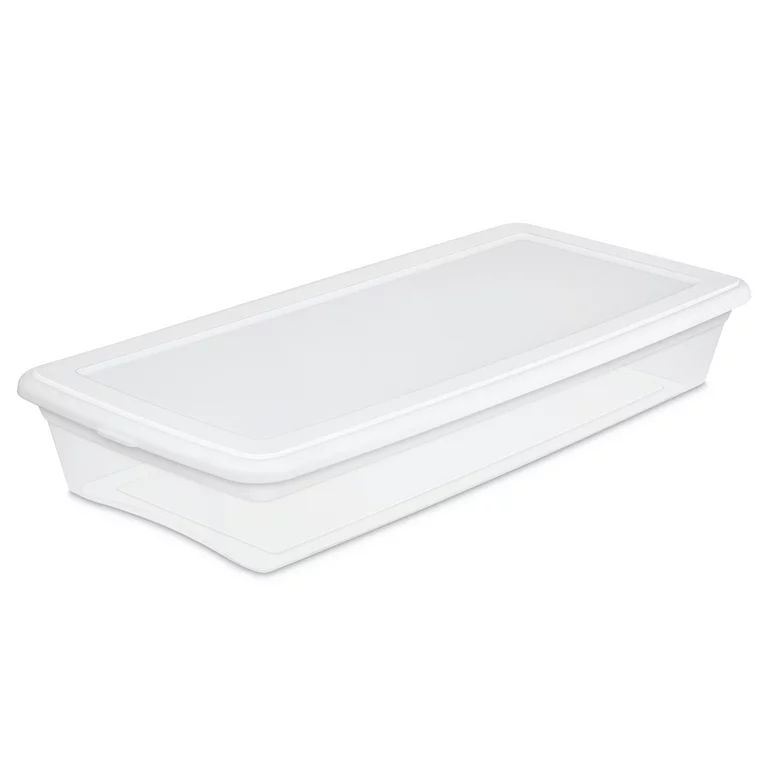 Sterilite 41 Quart (39 L) Storage Box, Adult, White | Walmart (US)
