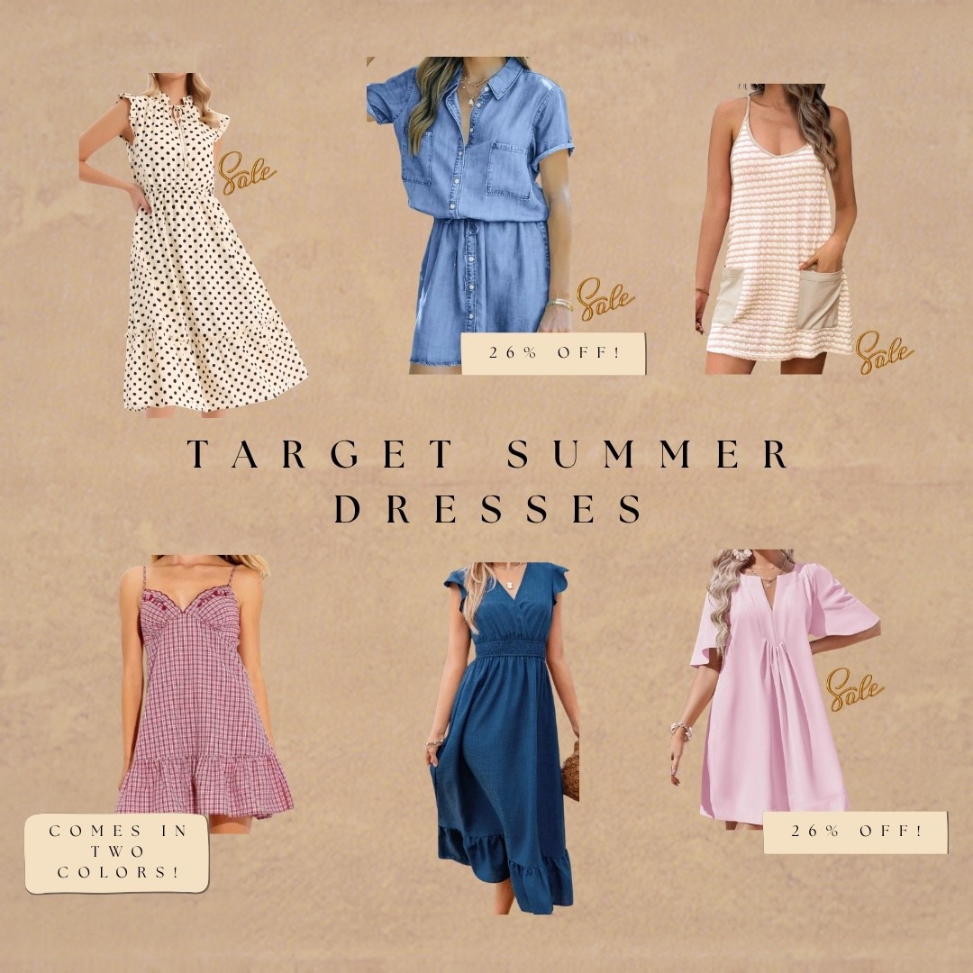 Target’s summer dress roundup is giving so many cute options 🌸 The denim shirt dress and pink puff sleeve babydoll are both 26% off, the gingham mini comes in two colors, and every single one is perfect for summer. All linked!

#LTKdayinmylife #LTKgrwm #LTKootd