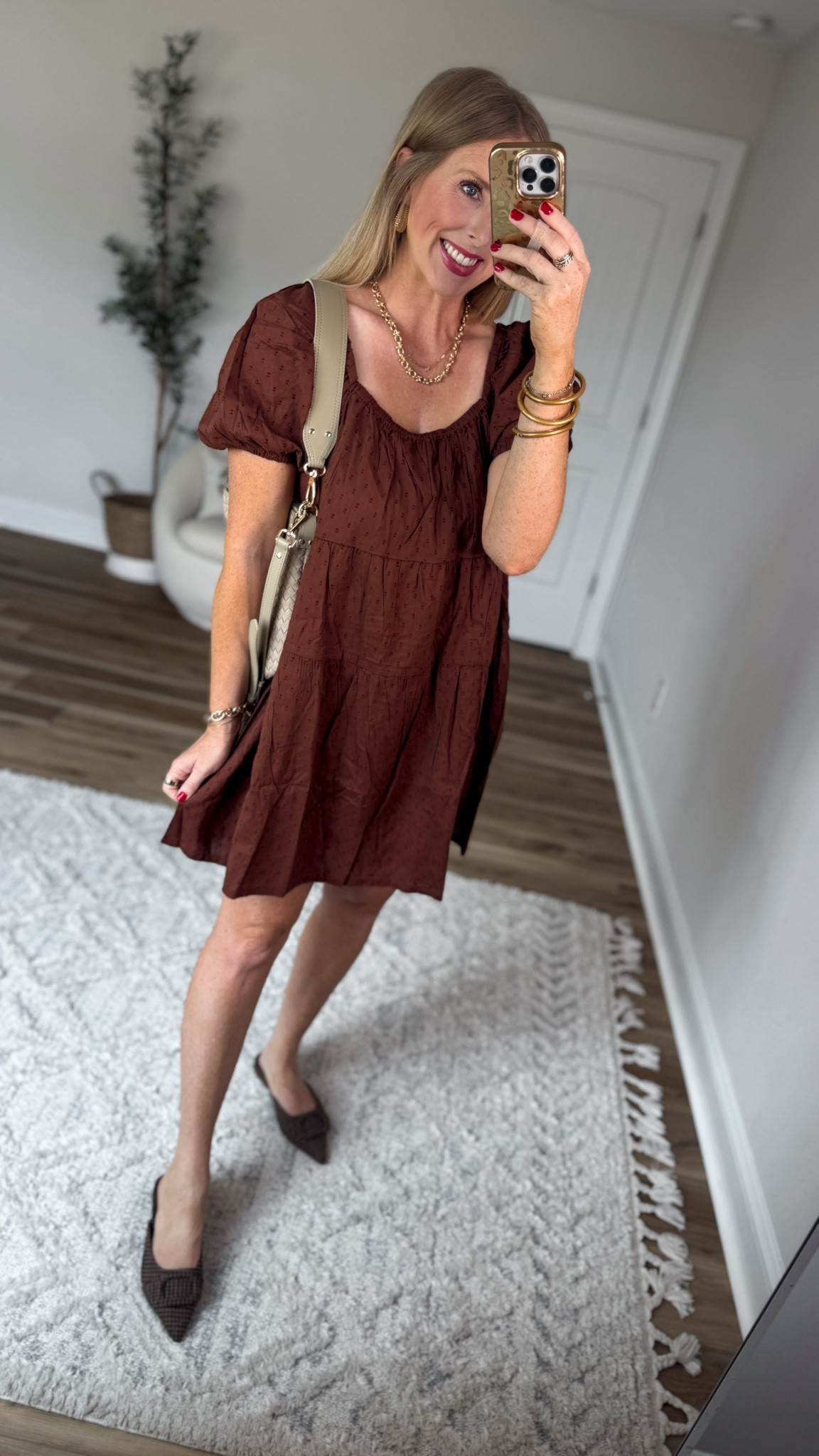 Daily try on, old navy, fall mini dress, quince suede bag

#LTKSaleAlert