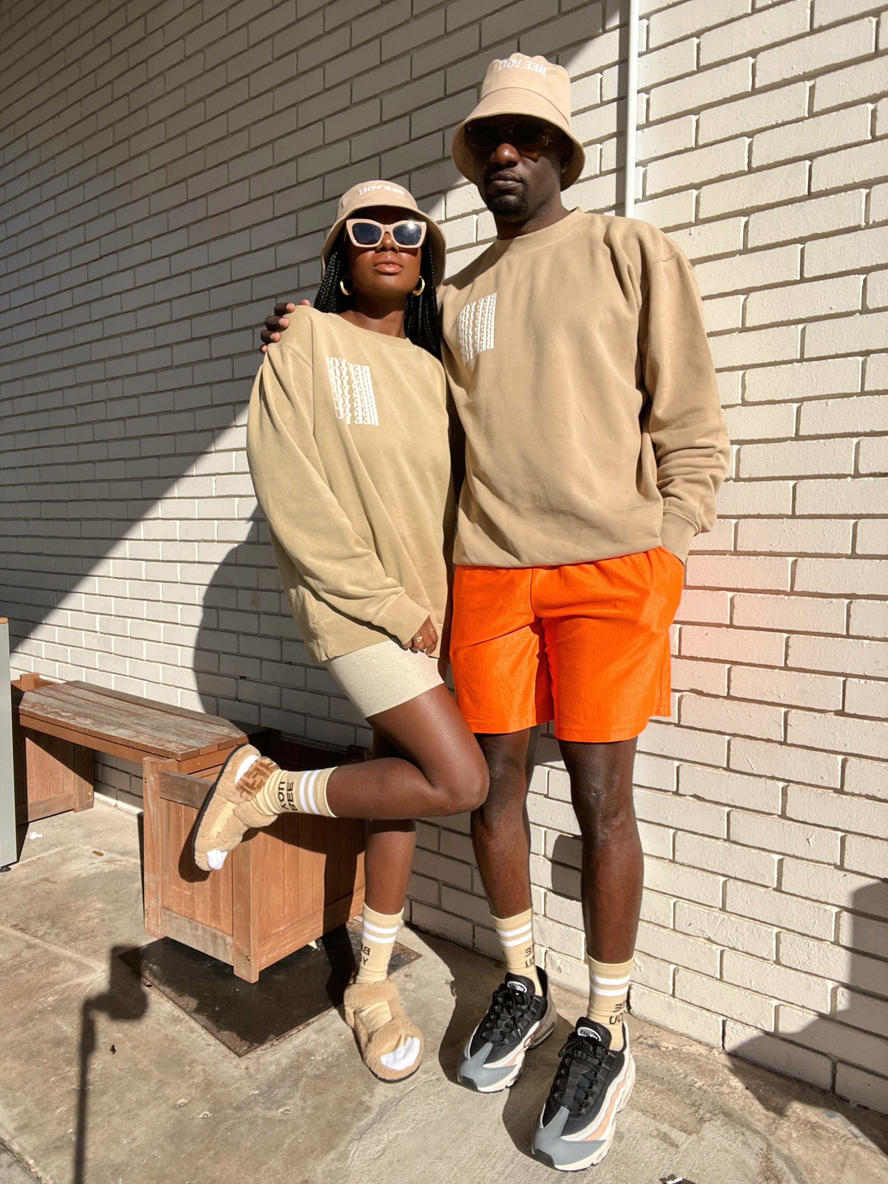 BEE YOU, That’s Love Crewneck-Tan | Beauty Disclaimer Brand LLC