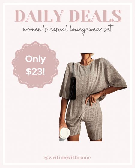 Women’s cute and causal loungewear set 

Oversized tee and biker shorts set, work from home outfits, sahm outfits, bump friendly outfits, pregnant loungewear set, nursing friendly outfits, women’s casual biker shorts,  summer outfits, women’s casual wear, Amazon wardrobe, neutral wardrobe, Amazon daily deals

#LTKbump #LTKsalealert #LTKstyletip