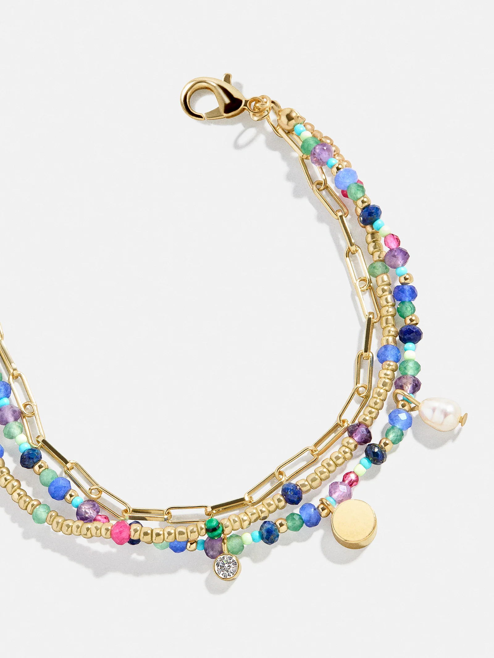 Rowan Semi-Precious Layered Bracelet - Positano | BaubleBar