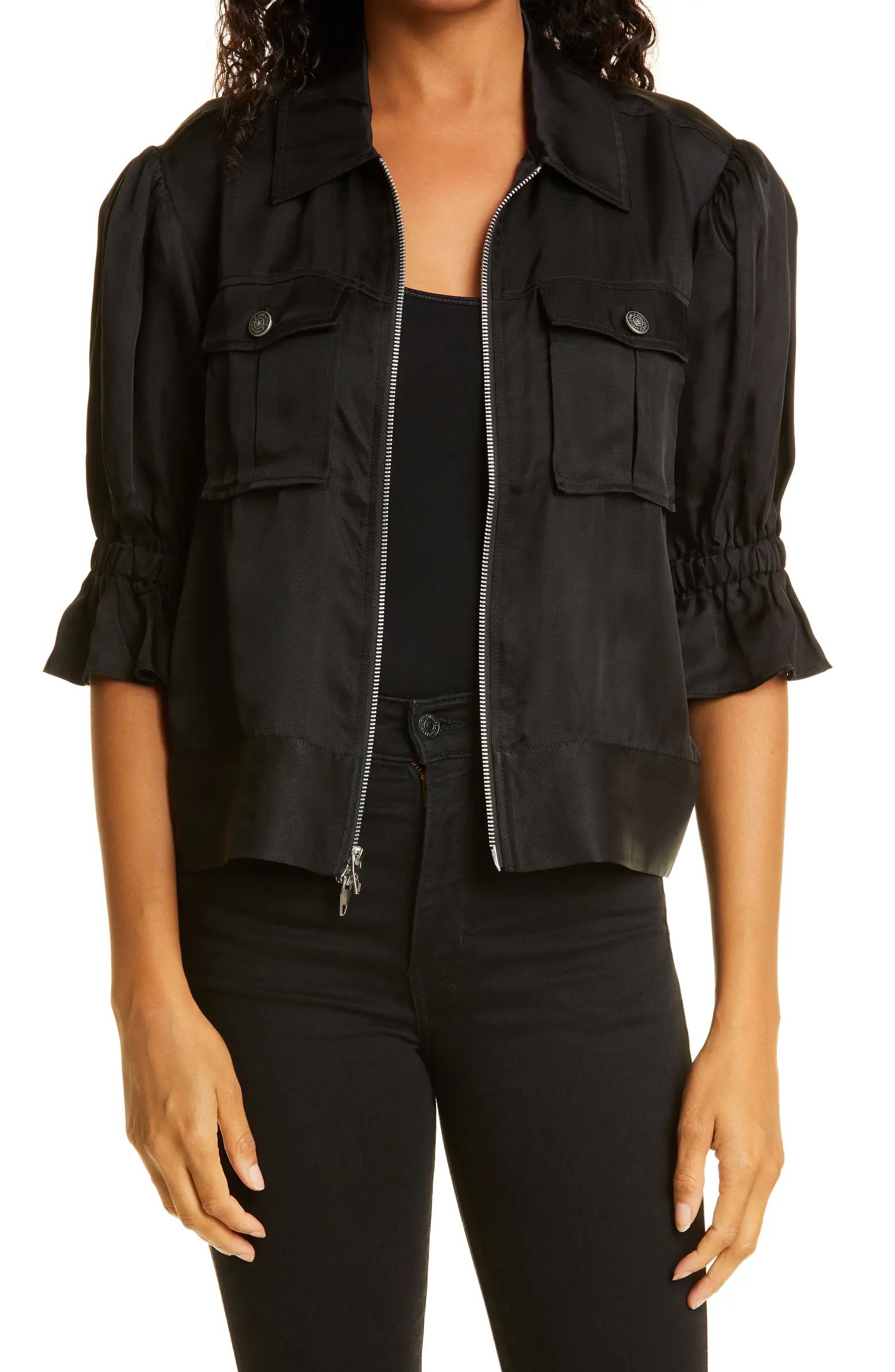 Holly Ruffle Sleeve Jacket | Nordstrom