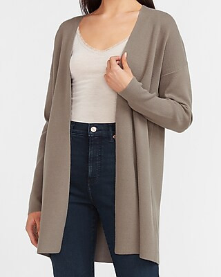 Cozy Open Front Cardigan | Express
