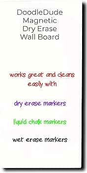 Large Magnetic Wall Board, Dry Erase Whiteboard for Wall, Magnet Bulletin Board (White, 23Wx46L) | Amazon (US)