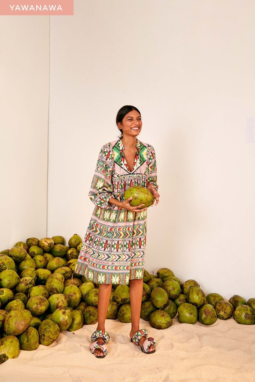 amulet midi dress | FarmRio (US)