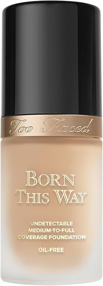 Too Faced Born This Way Natural Finish Longwear Liquid Foundation | Medium-To-Full Coverage | Hyd... | Amazon (US)