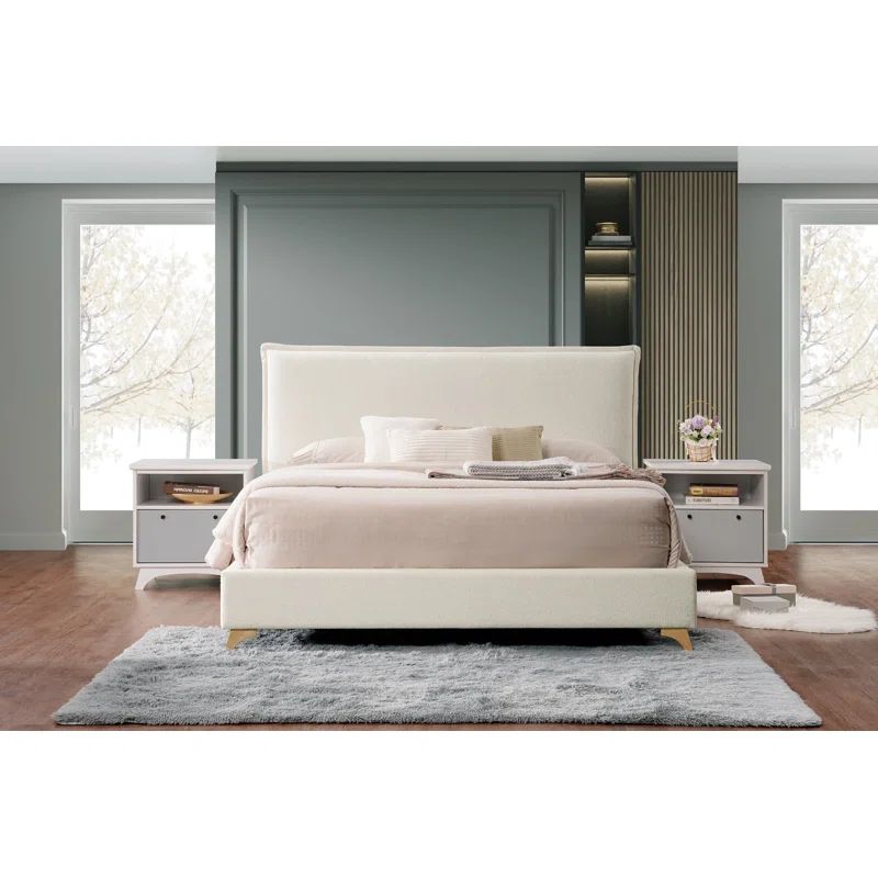 Pelham Boucle Bed | Wayfair North America