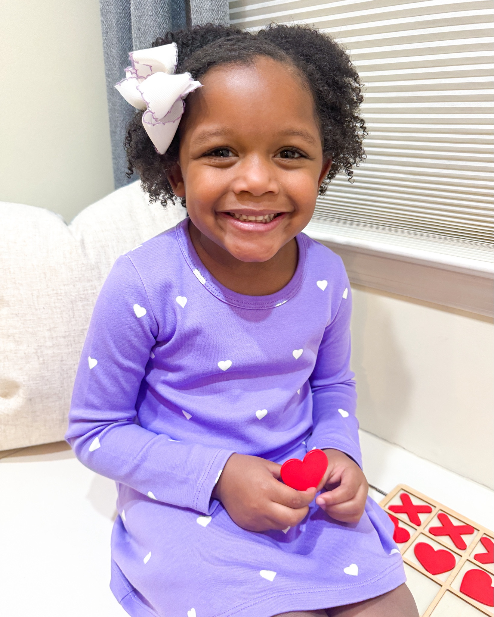 My little love 💜🤍 Wearing a 5T in this sweet heart dress. 

Toddler girl • dresses • Valentine’s Day • gifts for her • children’s clothing 

#LTKKids #LTKGiftGuide #LTKStyleTip