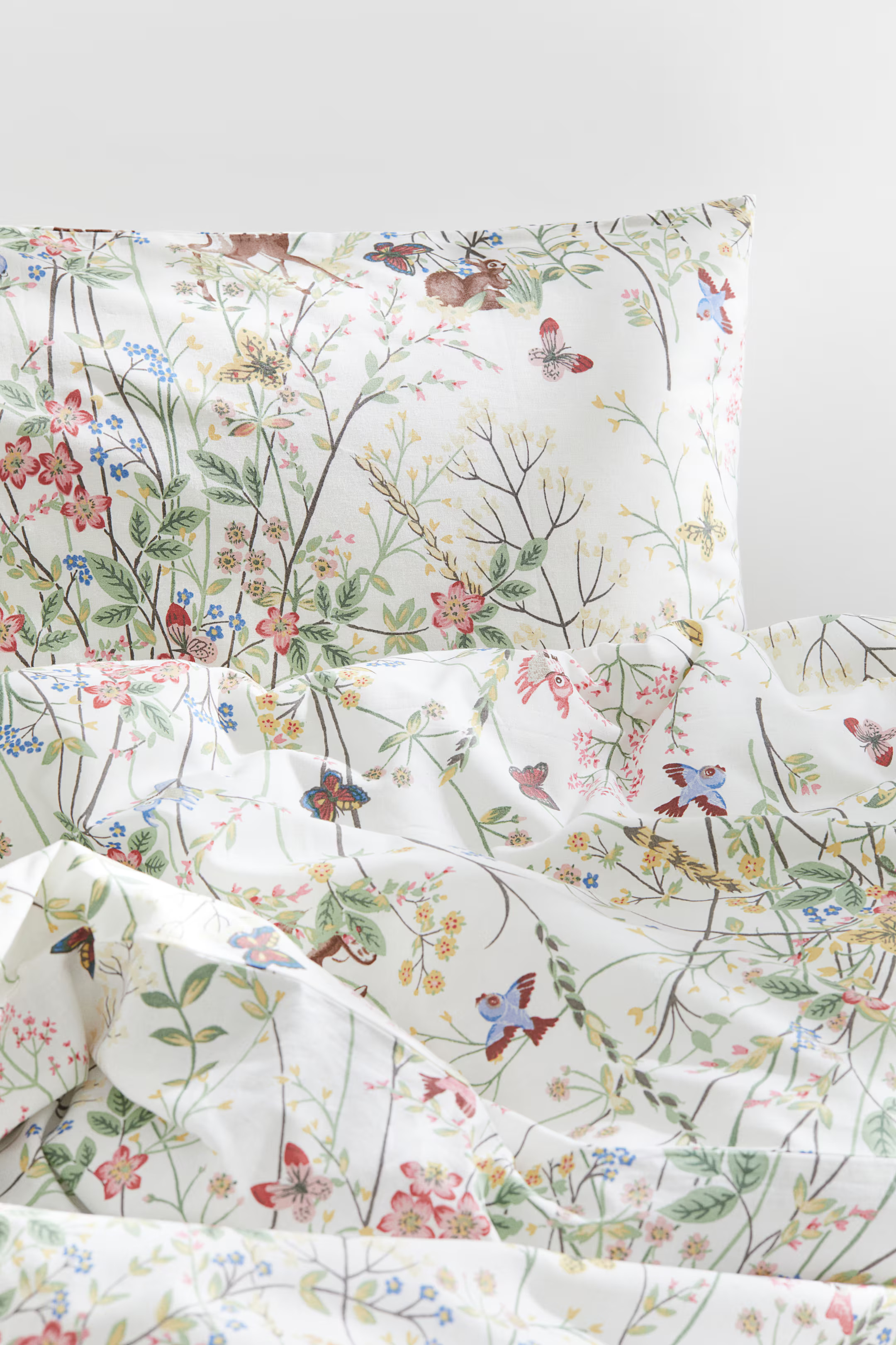 Patterned Cotton Duvet Cover Set | H&M (US + CA)