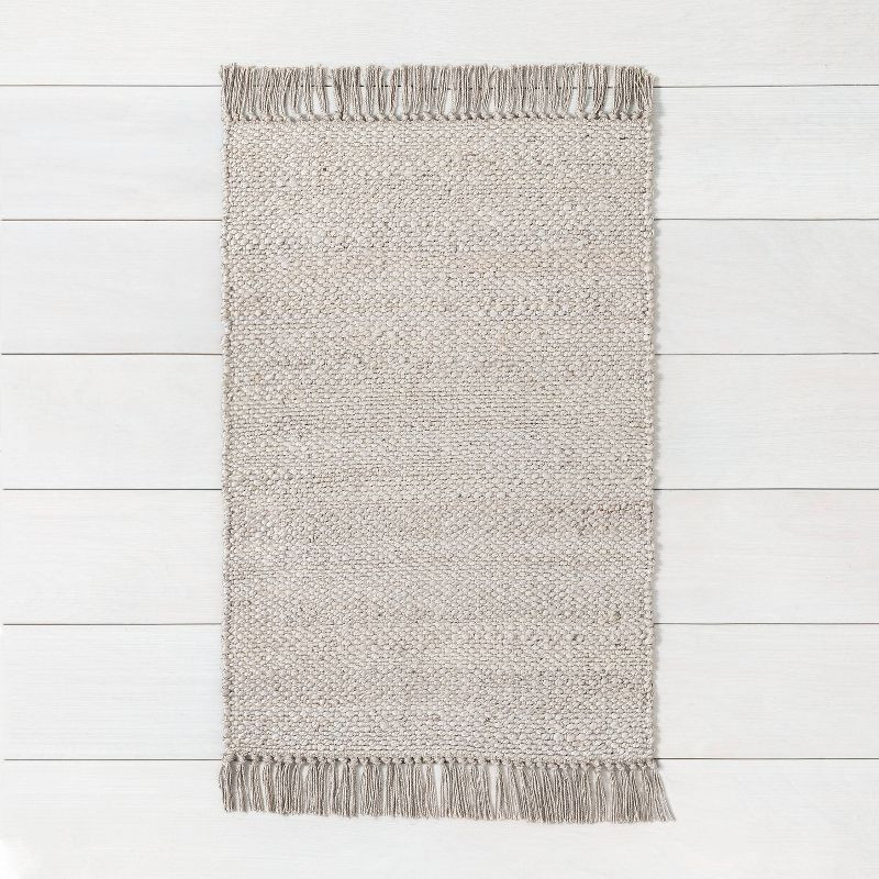Bleached Jute Fringe Rug - Hearth & Hand™ with Magnolia | Target