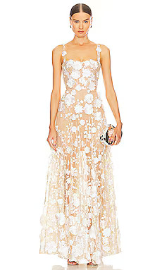 Bronx and Banco Jasmine Gown in Cream from Revolve.com | Revolve Clothing (Global)