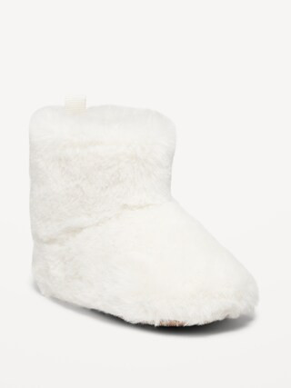 Unisex Faux-Fur Booties for Baby | Old Navy (US)
