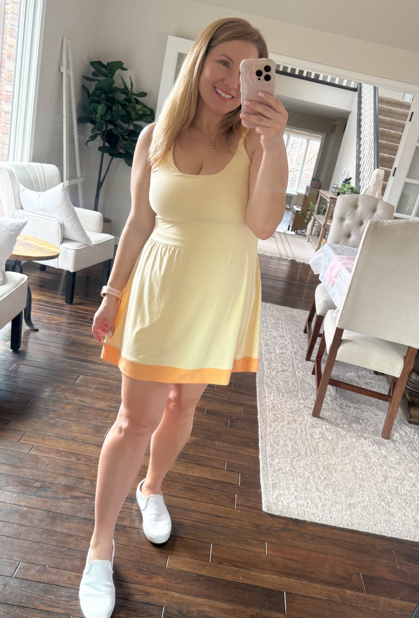 I love this athletic dress. Built in bra and shorts too! 

#LTKootd #LTKPetite #LTKMidsize