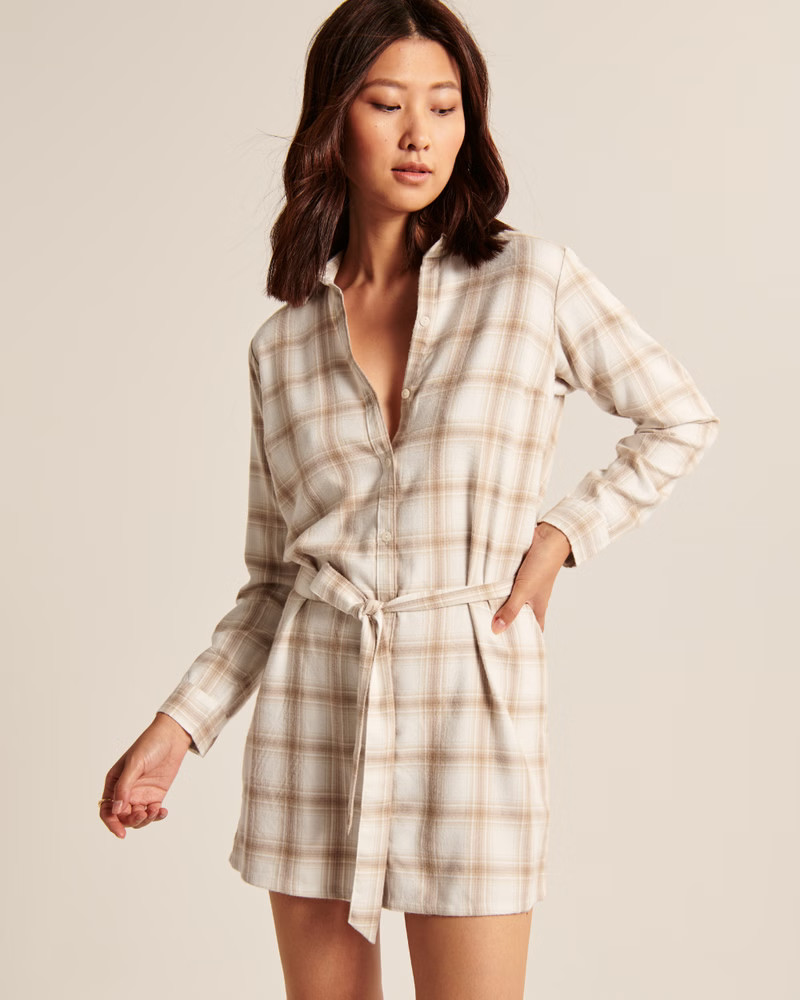 Flannel Shirt Dress | Abercrombie & Fitch (US)