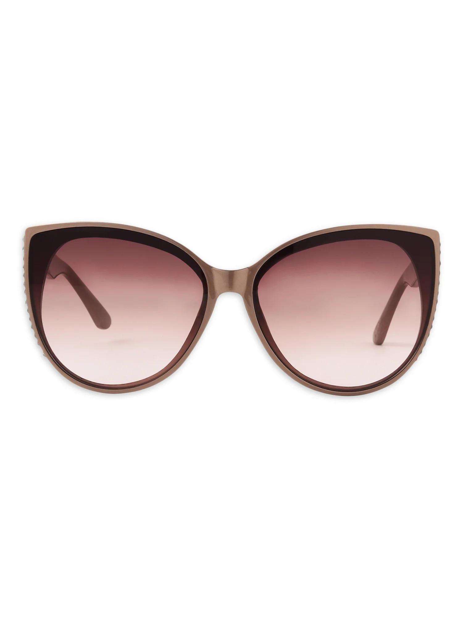 Sofia Vergara Women's Cat Eye Beige Adult Sunglasses | Walmart (US)