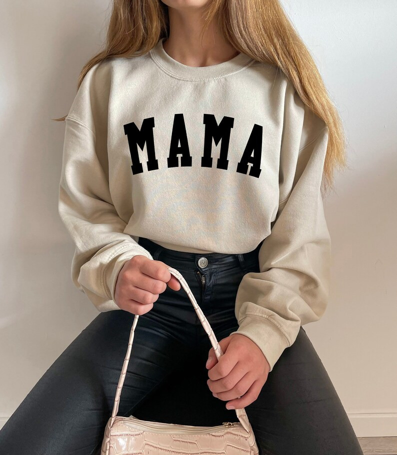 Mama Sweatshirt Mama Est Sweatshirt, Mothers Day Gift, Cool Mom, First Mothers Day Gift, Personal... | Etsy (US)