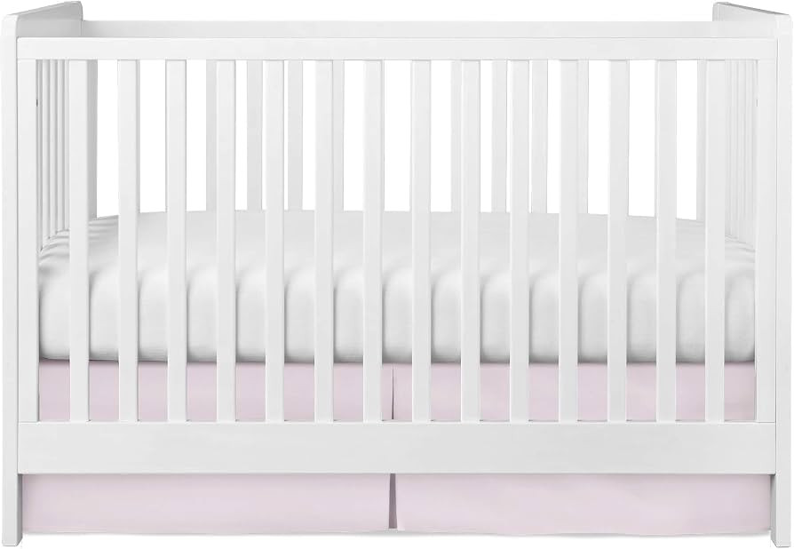 Crib Skirt Pleated 100% Cotton Nursery Crib Bed Toddler Bedding Skirt for Baby Boys or Girls Neut... | Amazon (US)