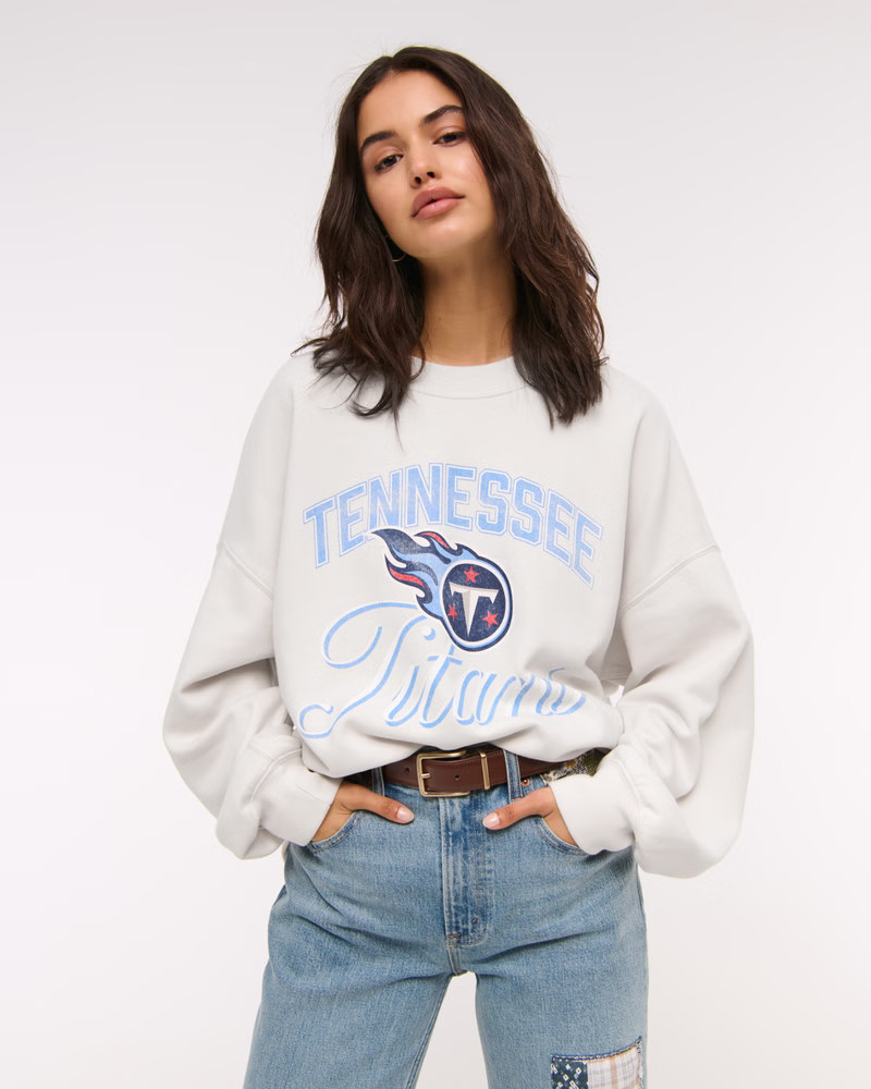 Women's Chicago Bears Vintage Sunday Crew | Women's | Abercrombie.com | Abercrombie & Fitch (US)