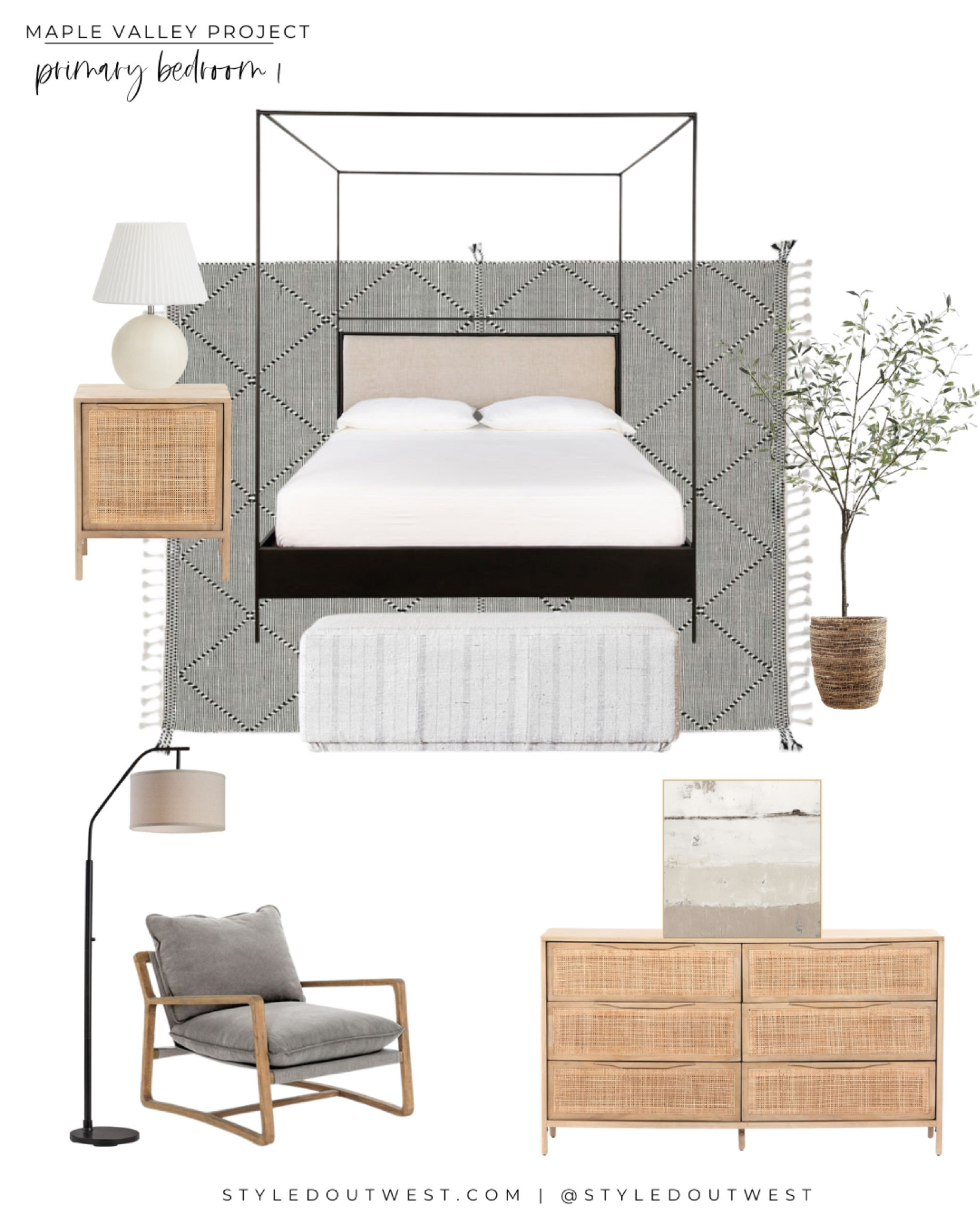 Which Room Wednesday | Maple Valley Primary Bedroom

Dresser, rattan, upholstered bench, chair, floor lamp, abstract art, Crate & Barrel, Lulu & Georgia

#LTKFind #LTKhome #LTKfamily