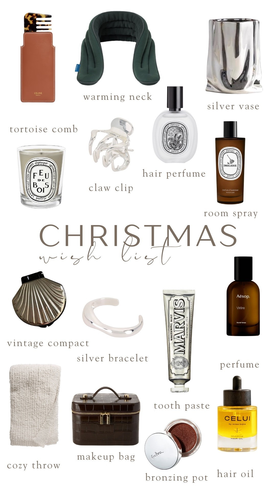 Christmas wish list 

#LTKHoliday #LTKGiftGuide #LTKBeauty