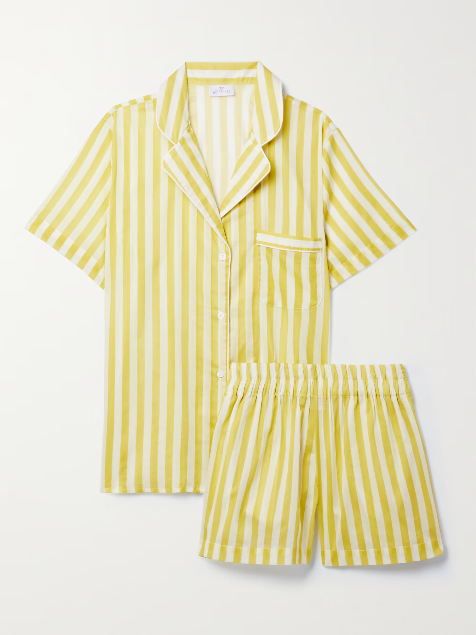 Striped cotton-voile pajama set | NET-A-PORTER (UK & EU)
