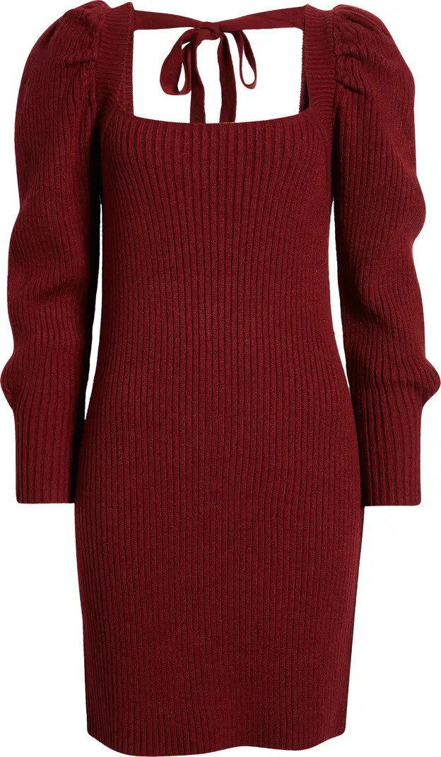 Ribbed Long Sleeve Sweater Dress | Nordstrom