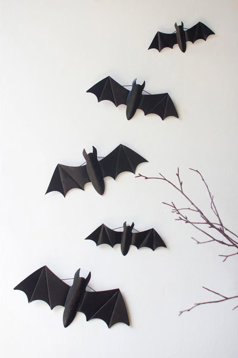 SET OF FIVE BLACK METAL BATS - ONE EACH SIZE | Wayfair North America