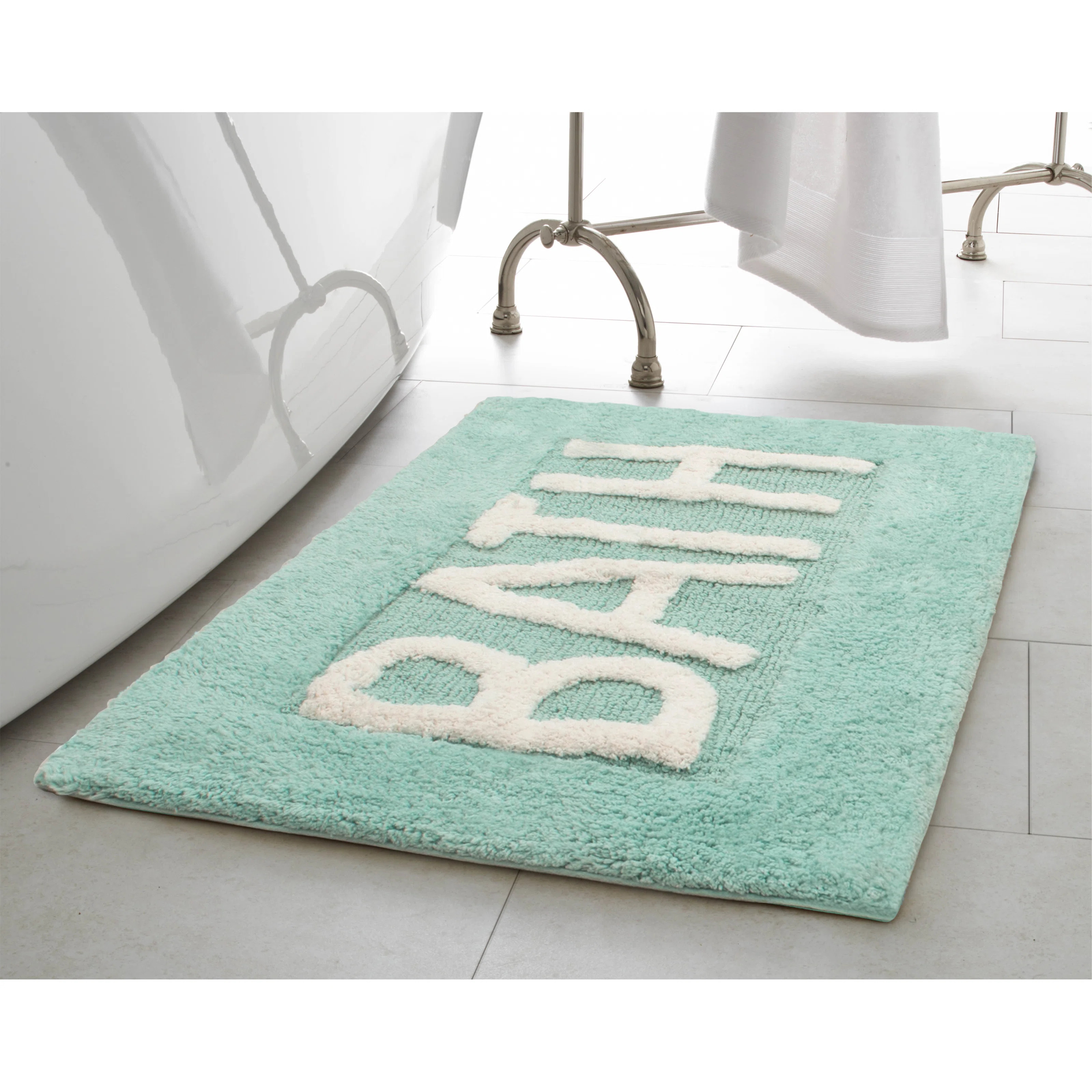 Arviso Rectangle 100% Cotton Bath Rug | Wayfair North America