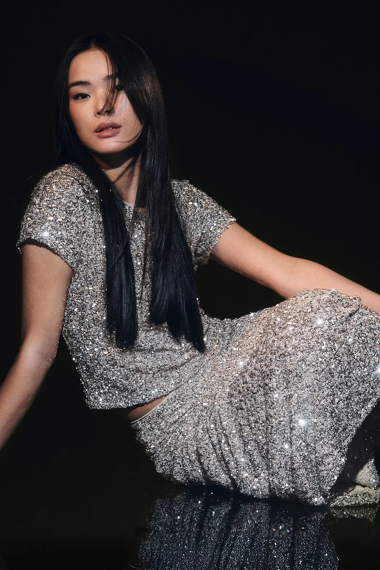 Maeve Sequin Tee | Anthropologie (US)