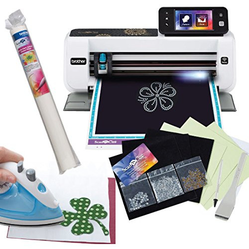 Brother ScanNCut2 Scanner &amp; Cutting Machine Fabric Applique &amp; Rhinestone Kit Bundle | Amazon (US)