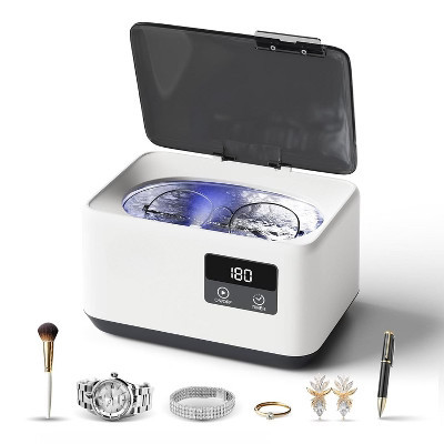 Professional Jewelry Cleaner Ultrasonic Machine with 5 Digital Timer Modes, 304 Stainless Steel Tank | Target