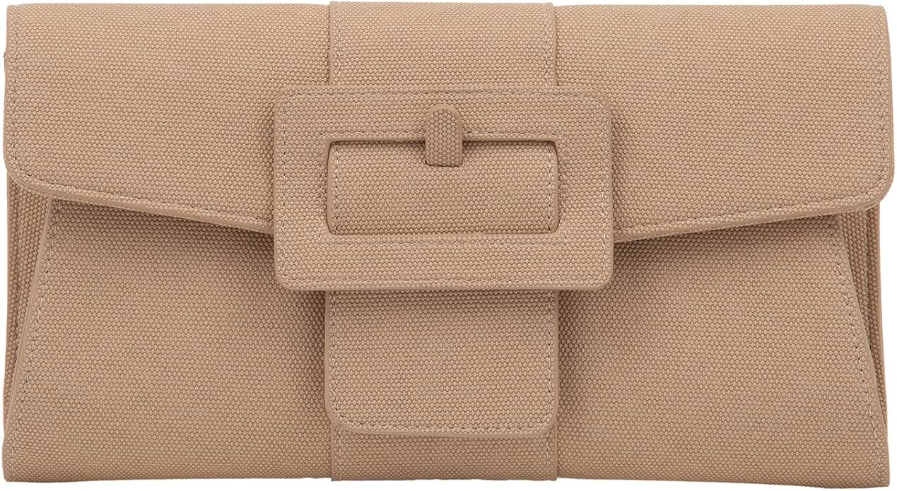 Synthetic Leather Belted Envelope Clutch | Amazon (US)