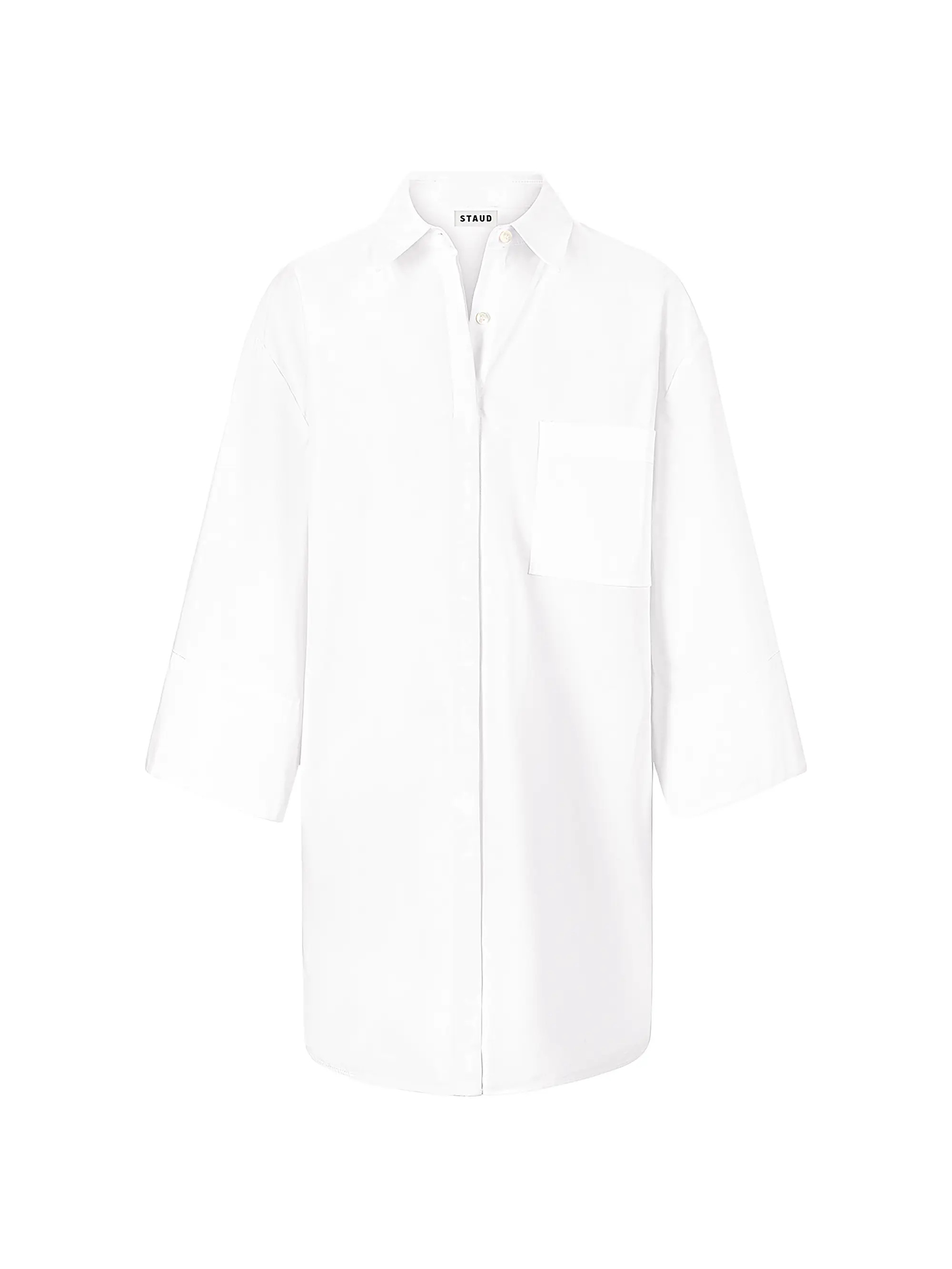 Staud Nico Cotton Poplin Shirtdress | Saks Fifth Avenue | Saks Fifth Avenue