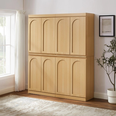 Crosley Furniture Marco 2-Piece Pantry Set, Natural | Ashley Homestore