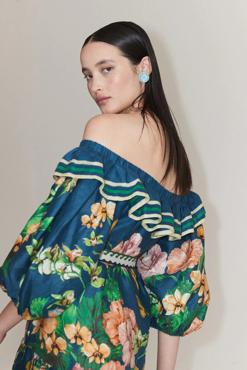 LYLA FRILL NECK MINI DRESS | Alemais (AU, US, UK)