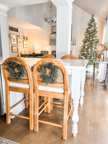 Holiday kitchen decor!

Love these 12” mini cedar wreath for decorating the back of our rattan kitchen counter stools from Amazon!

Christmas Decor, Holiday Decor, Kitchen Counter Stool, rattan stool with upholstered seat, Elegant Grand Fir Christmas Tree.

#LTKSeasonal #LTKhome #LTKHoliday