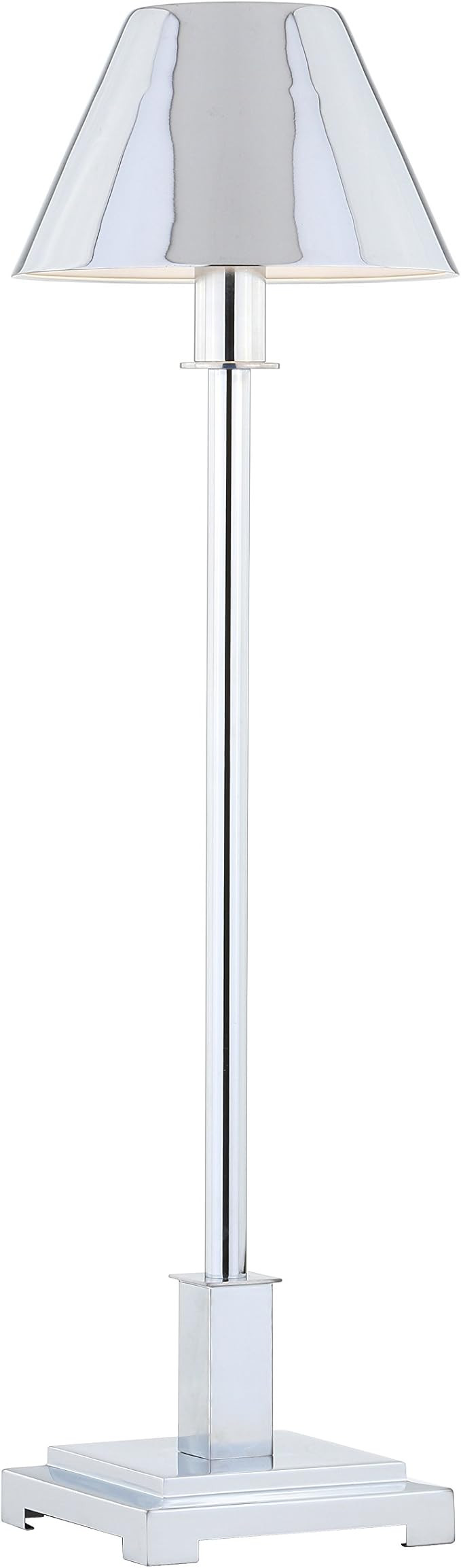 JONATHAN Y 26" Chrome Modern LED Table Lamp for Living Room Bedroom Home Office, Metal Empire Sha... | Amazon (US)
