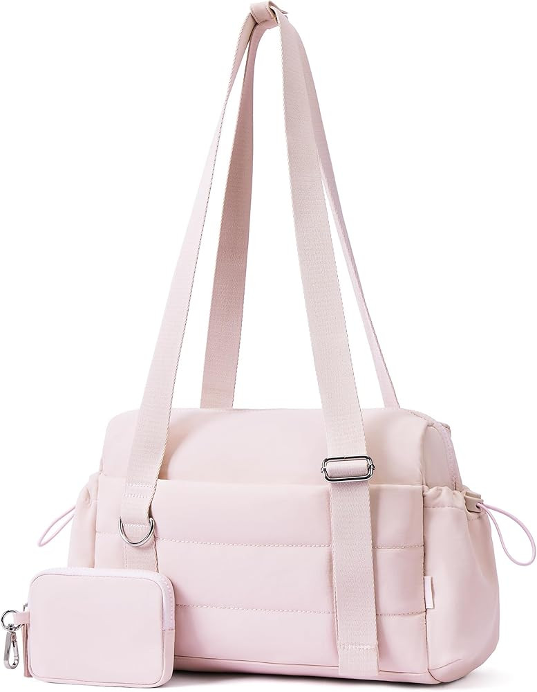 Small Gym Bag for Women 2 Set Mini Gym Duffle Bag with Wet Compartment and Coin Wallet, Gym Tote ... | Amazon (US)