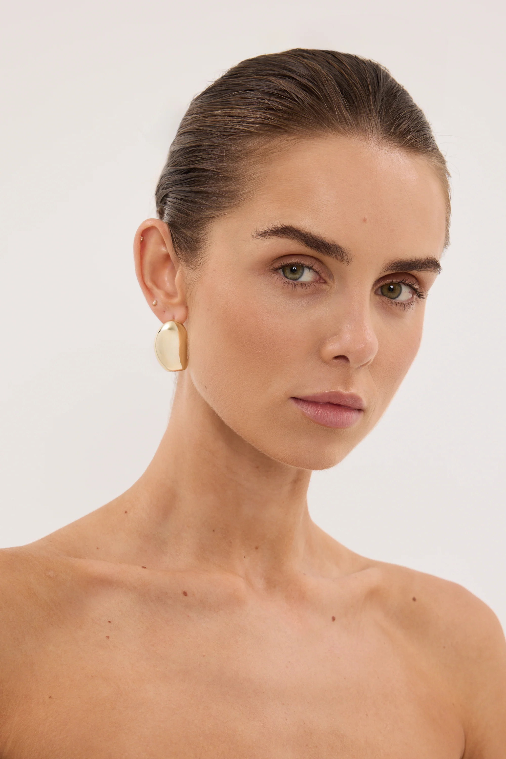 ANNA ROSSI LT GOLD PRISM EARRING | DISSH