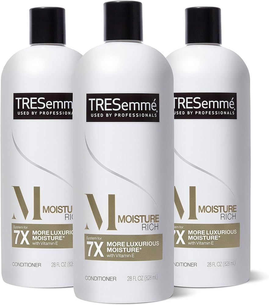 TRESemmé Conditioner Moisture Rich 3 Count for Dry Hair Professional Quality Salon-Healthy Look ... | Amazon (US)